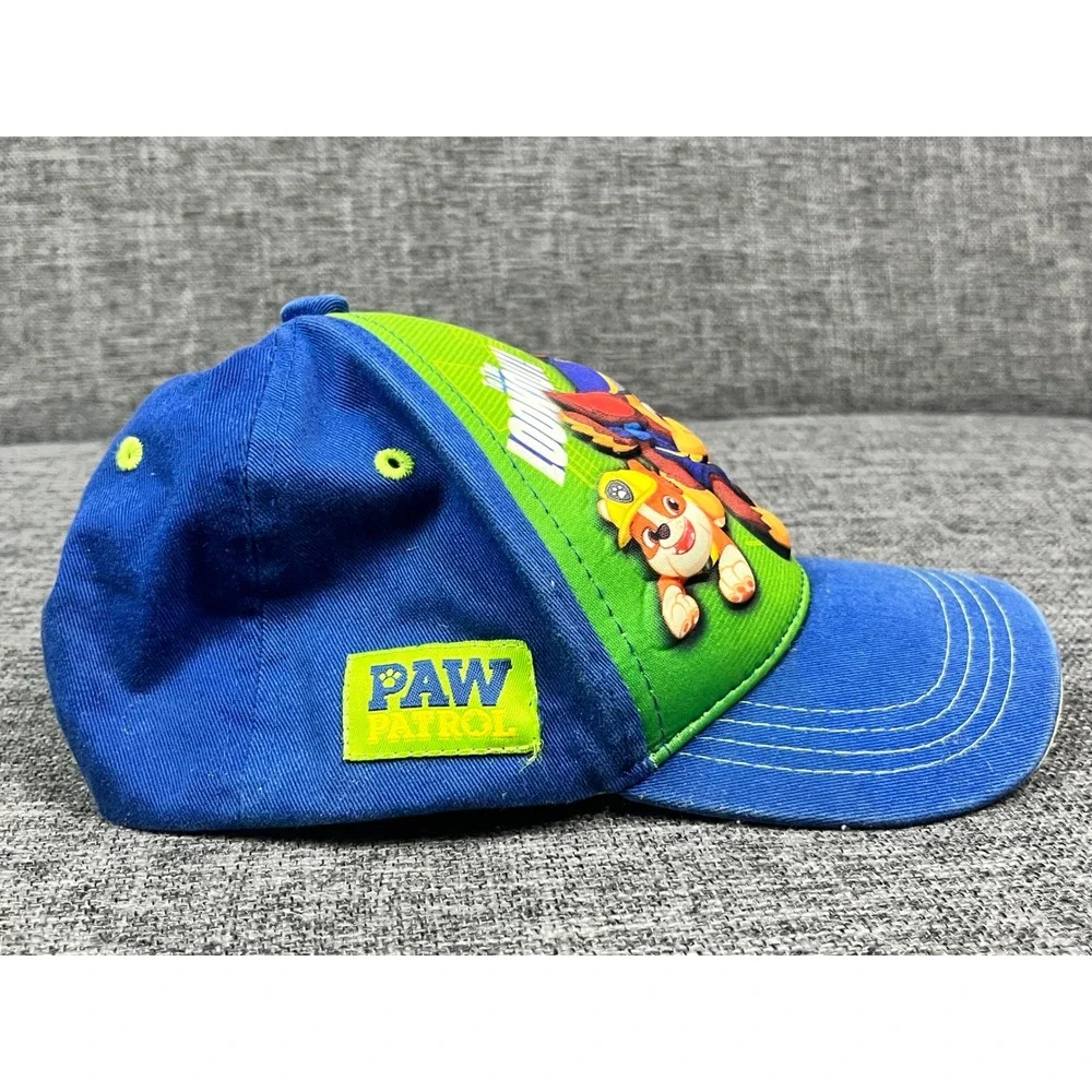 Nickelodeon Paw Patrol Boys Blue Lime Green Chase Marshall Snapback Hat Cap